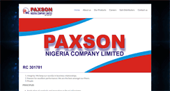 Desktop Screenshot of paxsonnigeria.com